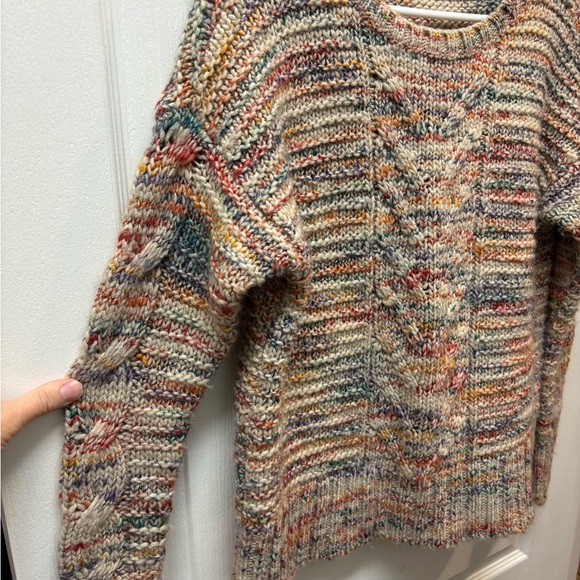 Ladies American Eagle Outfitters Multicolor Knit Sweater Size Medium - Picture 5 of 8